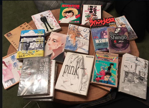 Manga books we brought