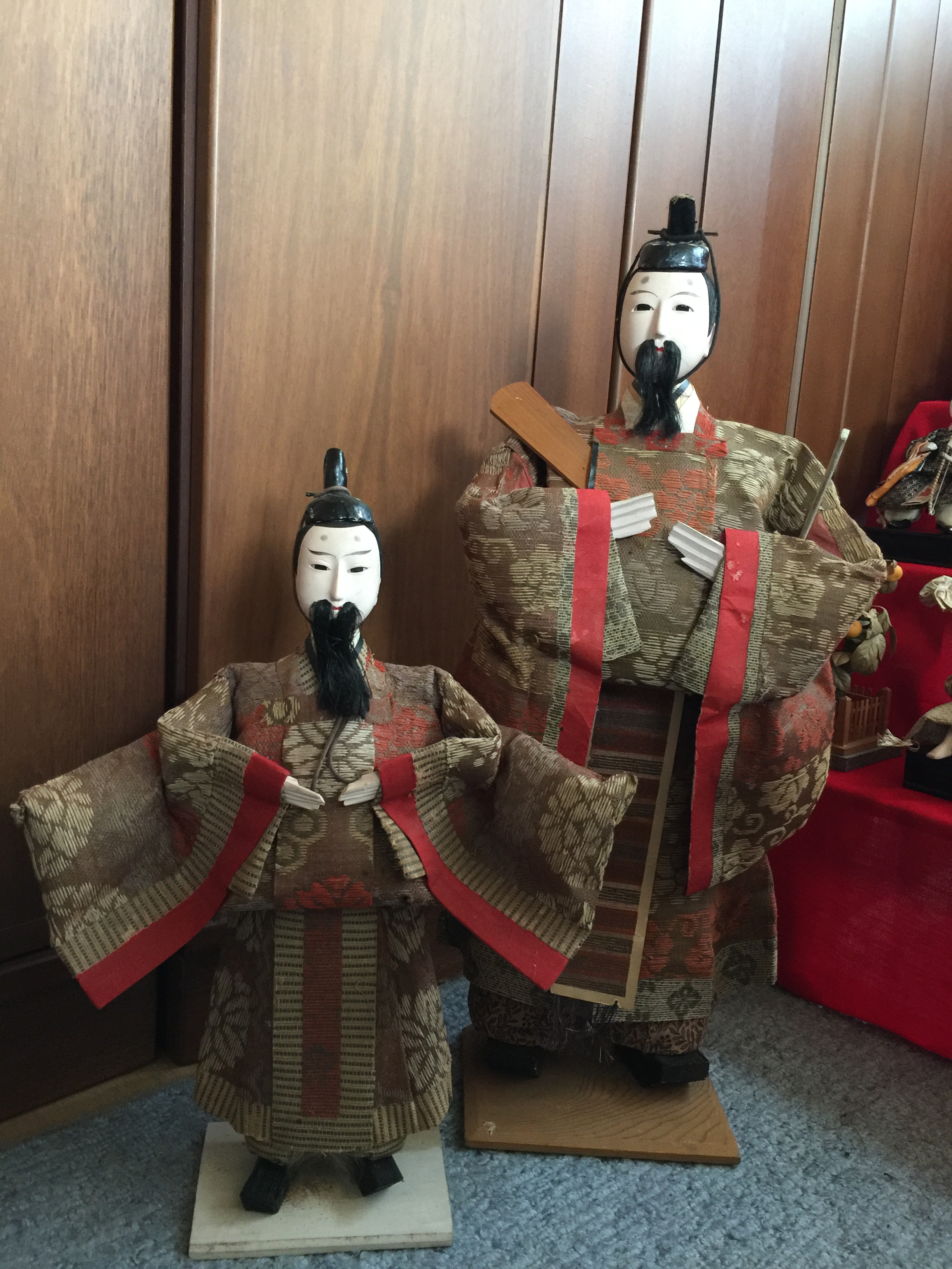 Tenjinsama dolls for boys used to display usually only for Samurais' sons